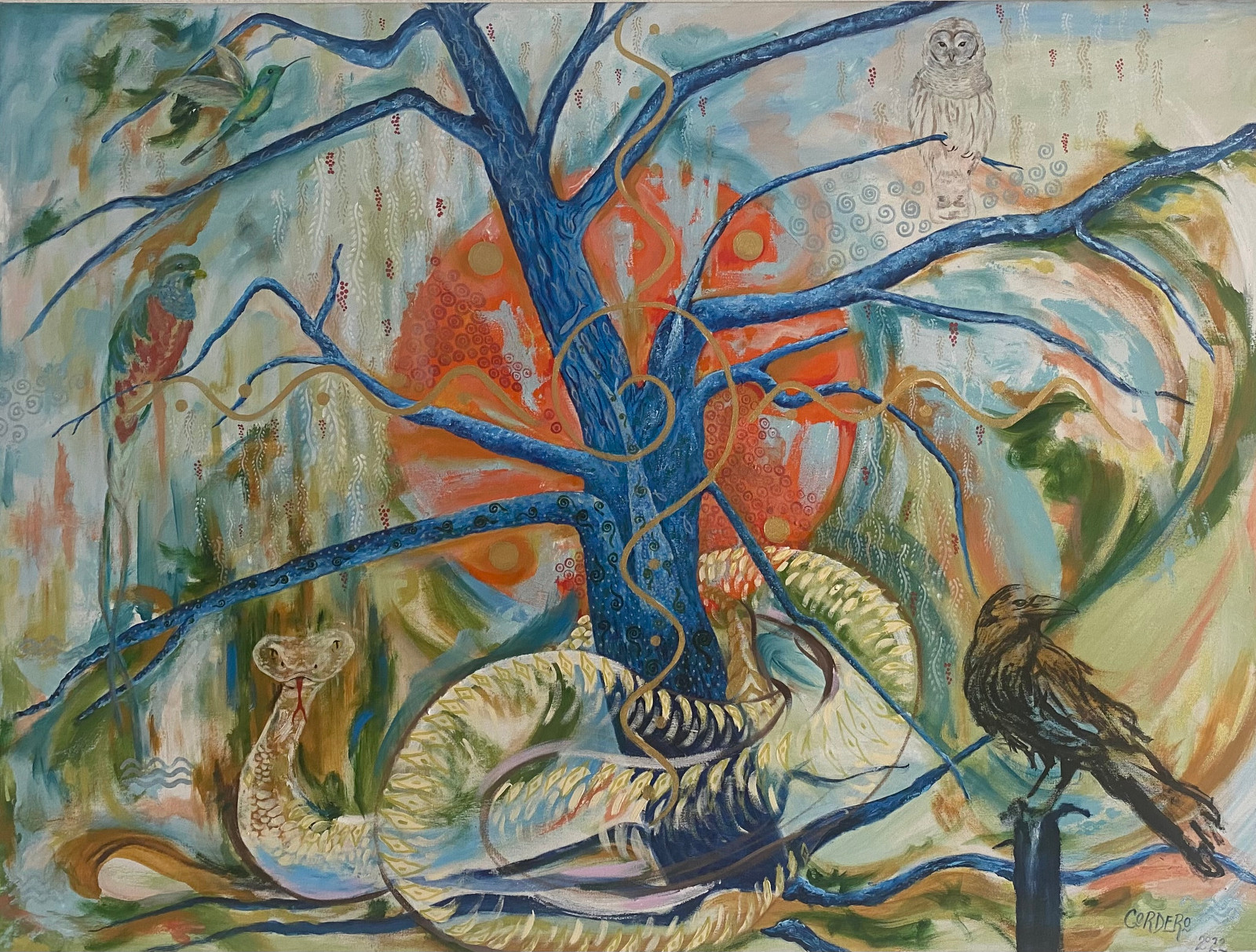 Animales de Poder 121x90.5cm Acrílico sobre tela