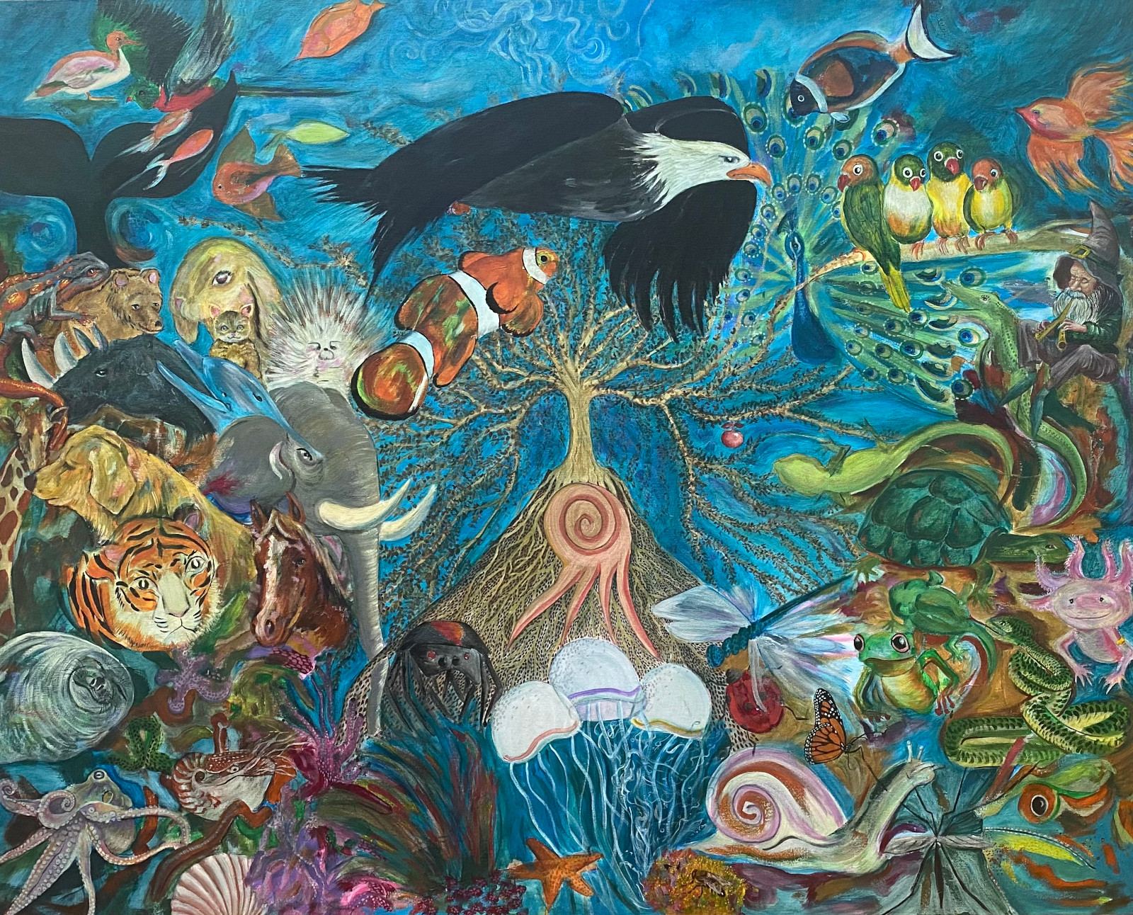El Mundo del Medio 152x122cm técnica mixta