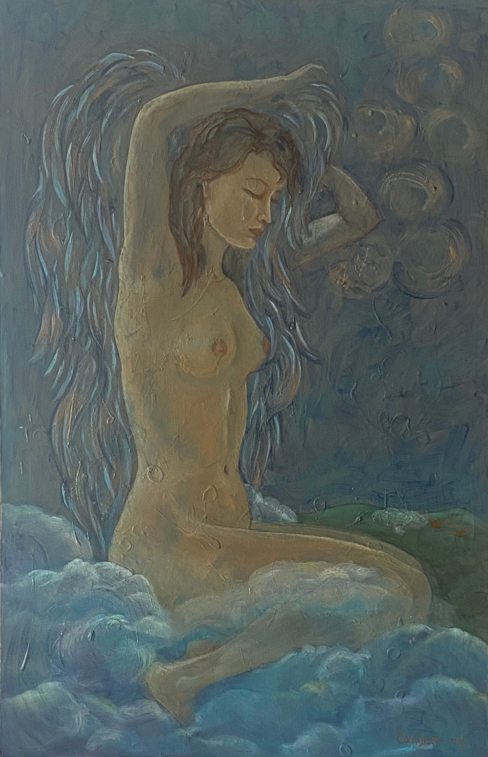 Los Ángeles también lloran 56x86 Óleo sobre tela