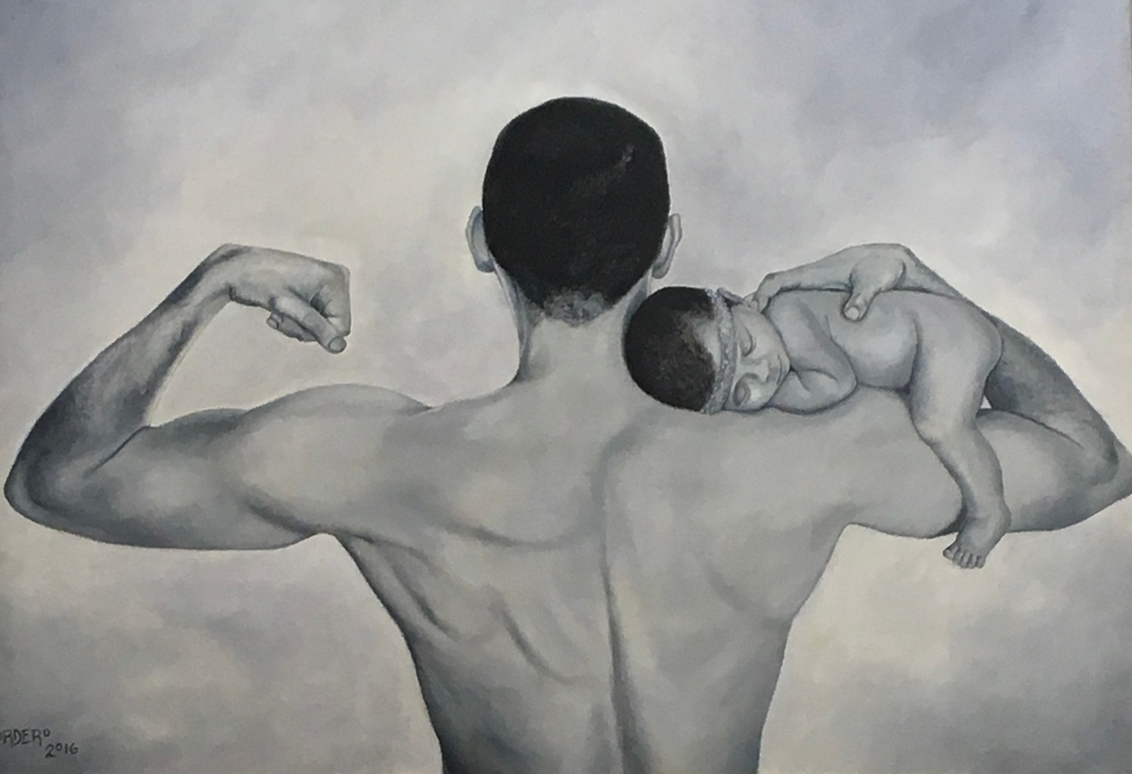 Paternidad 140 x 100 cm óleo sobre tela