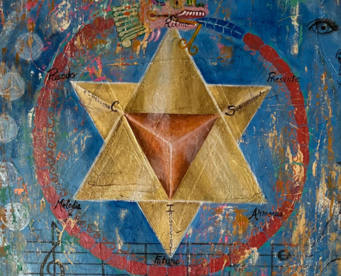 Yo Soy Aire 50x50 acrílico sobre tela